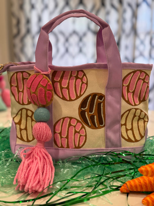 Lavender concha tote