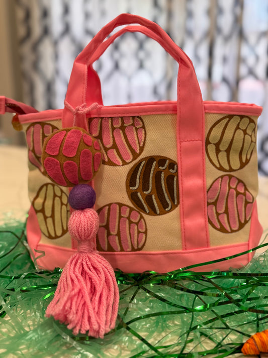 Pink concha tote