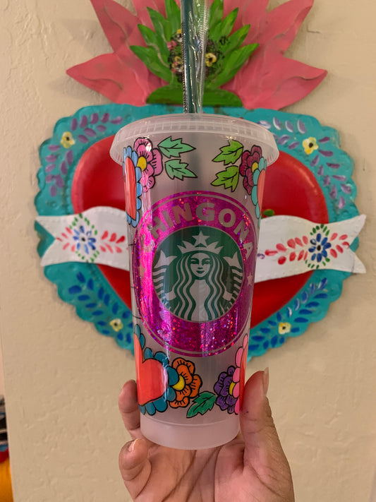 Chingona Cup (Pink Glitter)