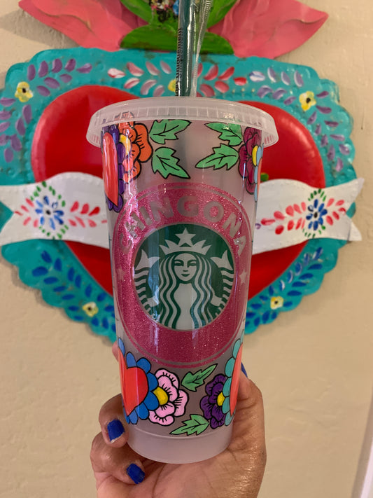 Chingona Cup (Light Pink Glitter)